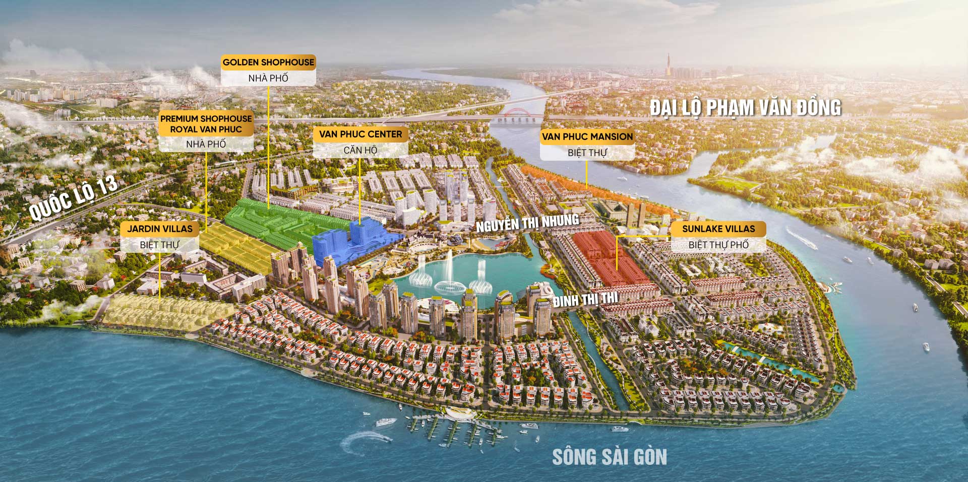 Mặt bằng khu đô thị Vạn Phúc