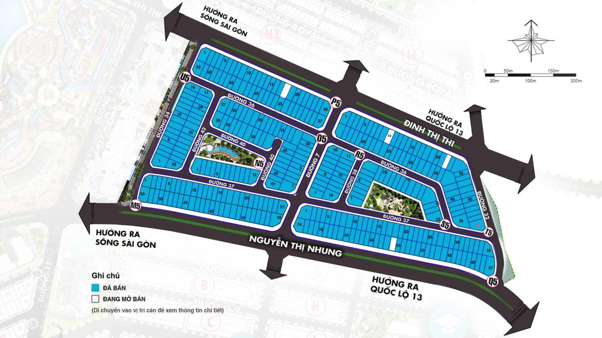 Mặt bằng phân lô Golden Shophouse