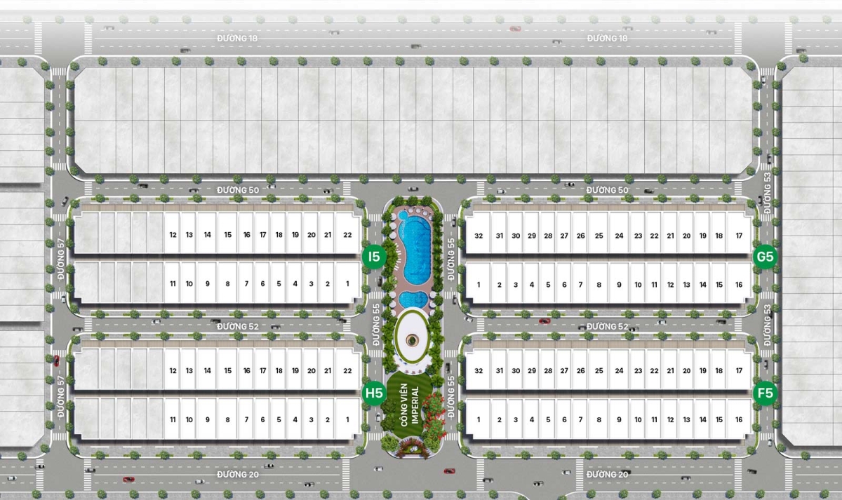 Mặt bằng phân lô Sunlake Villas
